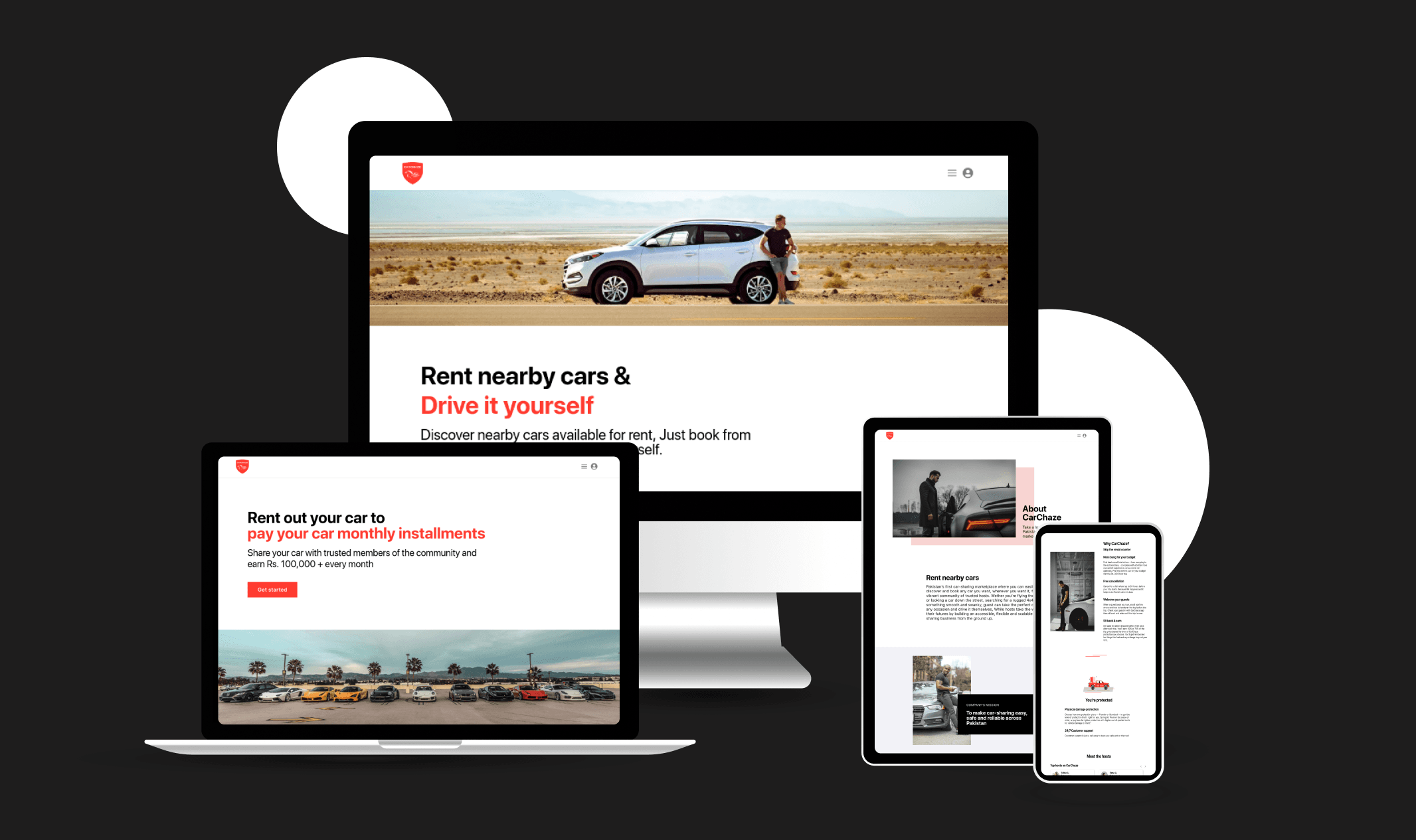 CarChaze Car Rental Platform preview