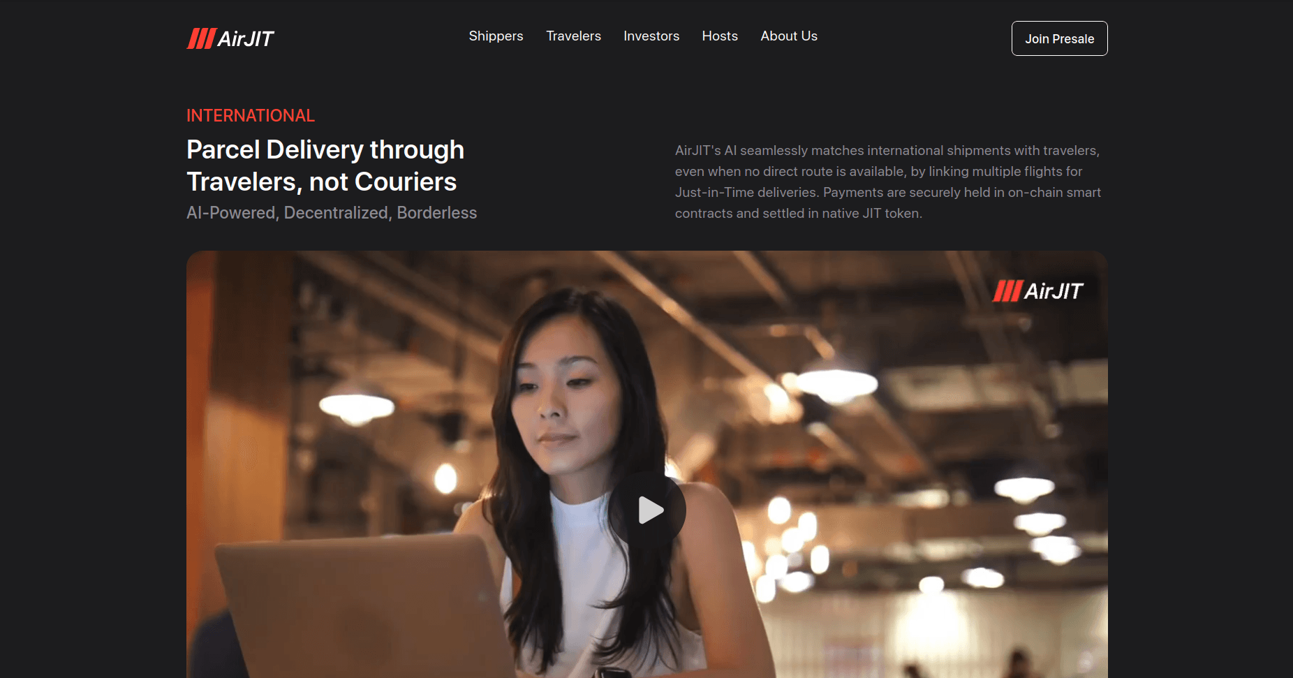 AirJIT | Web3 Decentralized Logistics & Presale Platform preview